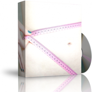 Caja con CD. La carátula de la caja muestra cinta métrica midiendo cintura