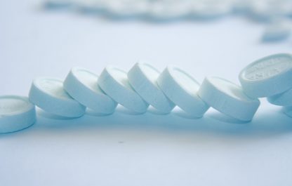 Caramelos de menta con forma de pastilla